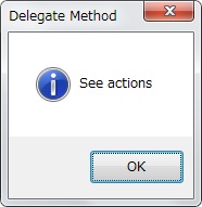 Delegate Method のタイトルで表示