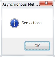 Asynchronous Method のタイトルで表示